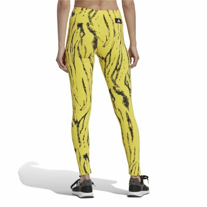 Mallas Deportivas de Mujer Adidas Future Icons Animal-Print Amarillo 4 Mallas Deportivas de Mujer Adidas Future Icons Animal-Print Amarillo 4