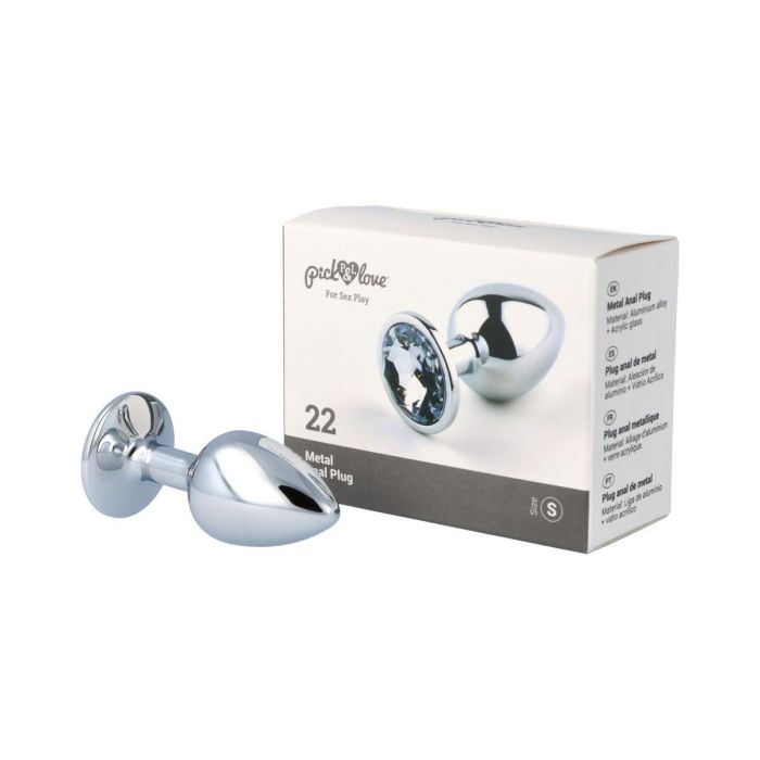Plug Anal Pick&Love Nº 22 Plateado (7,6 cm) 10