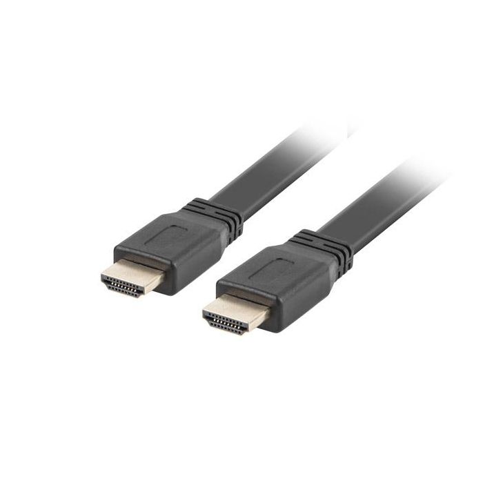 Lanberg Cable HDMI Macho Macho V2.0 4K Alta Velocidad con Ethernet, Flat, 18 Gb/s, 5m, Negro 0 Lanberg Cable HDMI Macho Macho V2.0 4K Alta Velocidad con Ethernet, Flat, 18 Gb/s, 5m, Negro 0
