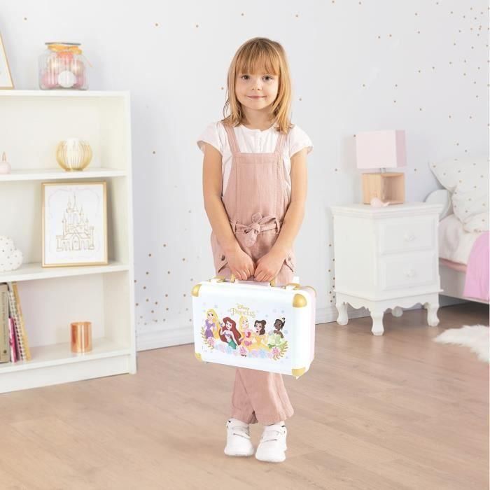 Smoby - Princesas Disney - Maleta de belleza fácil de transportar - 13 accesorios incluidos: peinado, uñas, maquillaje - Fabricatio 3 Smoby - Princesas Disney - Maleta de belleza fácil de transportar - 13 accesorios incluidos: peinado, uñas, maquillaje - Fabricatio 3