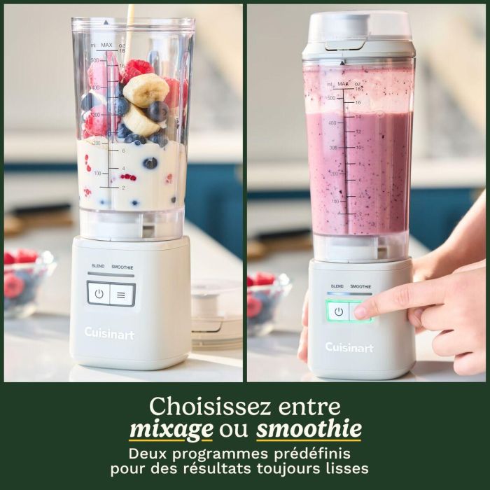 Cuisinart Licuadora PBL100E Blast&Go 120 W 500 ml 50 dB Blanco 2 Cuisinart Licuadora PBL100E Blast&Go 120 W 500 ml 50 dB Blanco 2