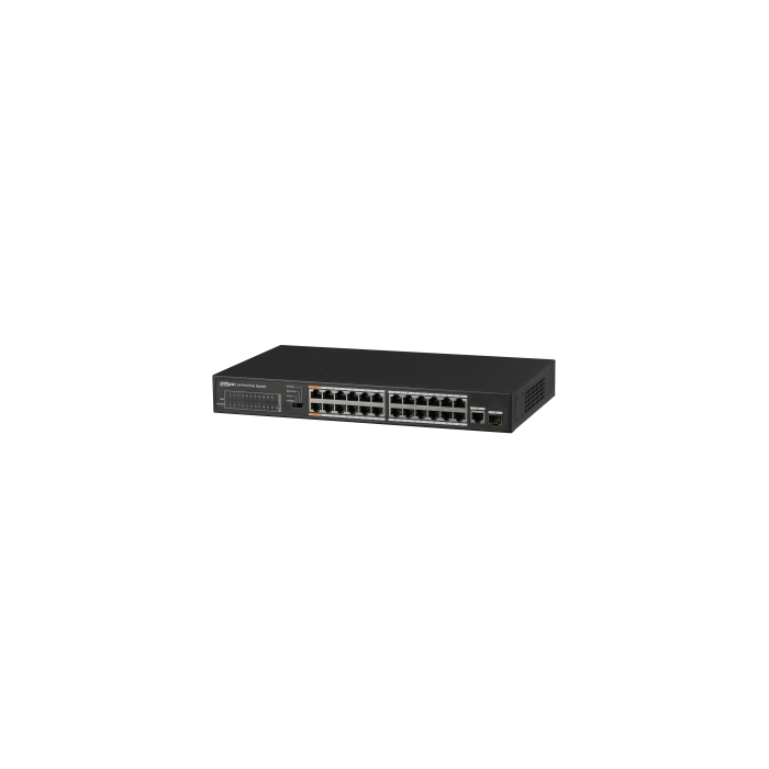 (Dh-Pfs3125-24Et-190) Dahua Switch Poe 24 Puertos + 1 Gigabit Combo Rj45/Sfp (Dh-Pfs3125-24Et-190) Dahua Switch Poe 24 Puertos + 1 Gigabit Combo Rj45/Sfp