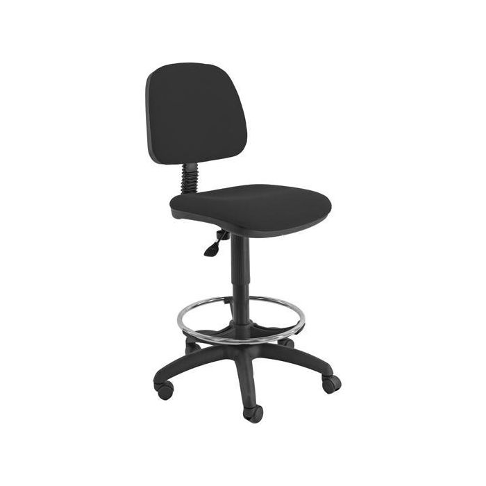 Unisit Taburete Esos E4S Giratorio Regulable C-Respaldo Reposapiés Tapizado Negro Unisit Taburete Esos E4S Giratorio Regulable C-Respaldo Reposapiés Tapizado Negro