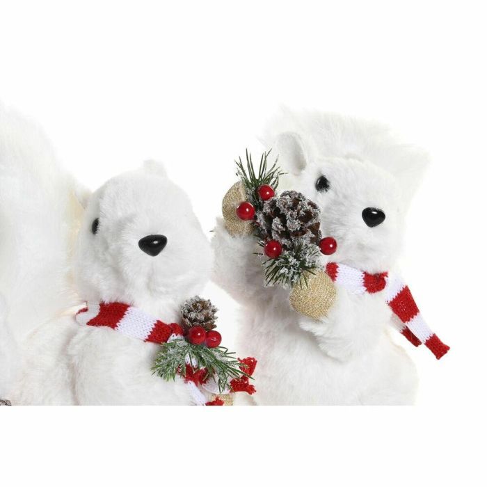 Figura Navidad Alpina DKD Home Decor Blanco Rojo 12 x 23 x 23 cm (3 Unidades) 1 Figura Navidad Alpina DKD Home Decor Blanco Rojo 12 x 23 x 23 cm (3 Unidades) 1