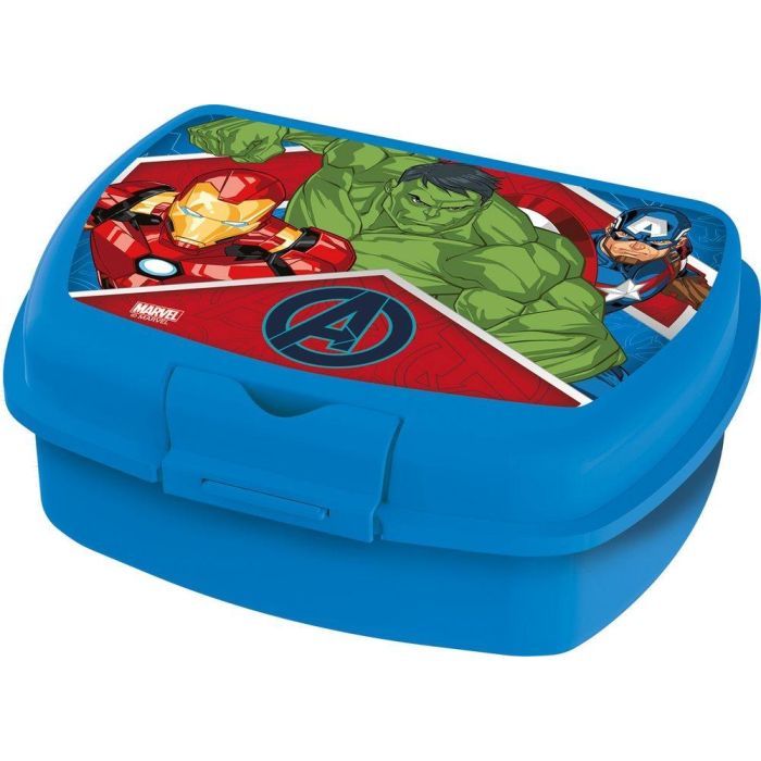 Marvel CZ11367 Sandwichera Vengadores Plástico Reciclable Libre BPA Cierre Seguridad Fácil Limpiar para Niños +4 años Marvel CZ11367 Sandwichera Vengadores Plástico Reciclable Libre BPA Cierre Seguridad Fácil Limpiar para Niños +4 años