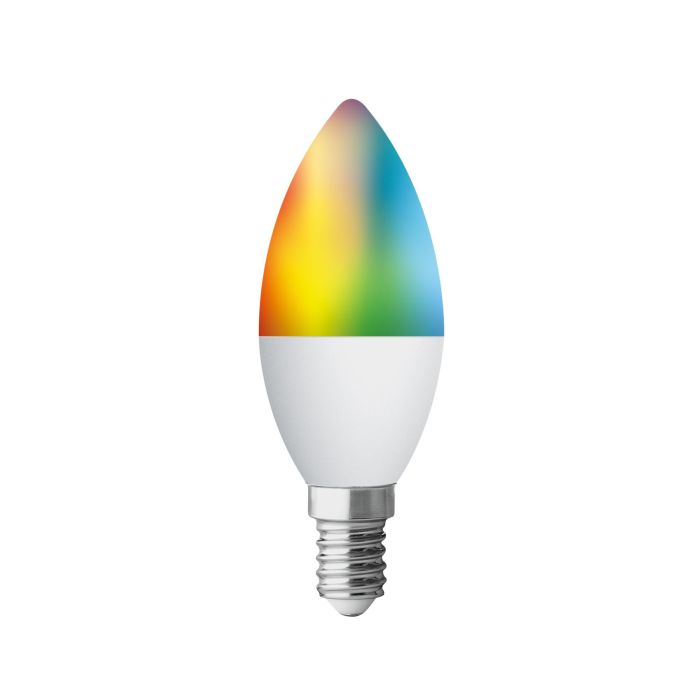 Muvit Io Globo E14 Bombilla Inteligente LED Multicolor 5W, Compatible con Alexa y Google Home, Control por App Muvit Io Globo E14 Bombilla Inteligente LED Multicolor 5W, Compatible con Alexa y Google Home, Control por App