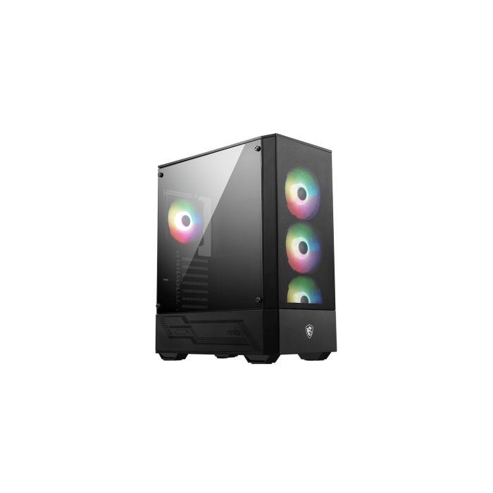 MSI MAG FORGE 112R carcasa de ordenador Midi Tower Negro, Transparente MSI MAG FORGE 112R carcasa de ordenador Midi Tower Negro, Transparente