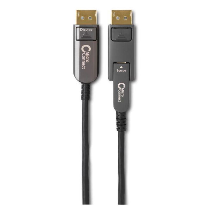 MicroConnect Premium Optic Fiber Mini DisplayPort 1.4 to DisplayPort Cable, 50m 1 MicroConnect Premium Optic Fiber Mini DisplayPort 1.4 to DisplayPort Cable, 50m 1