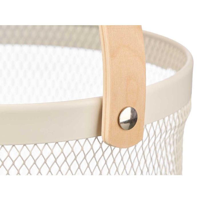 Cesta Redonda Asa Crema Kinvara 27x32x25cm (12 Unidades) 2 Cesta Redonda Asa Crema Kinvara 27x32x25cm (12 Unidades) 2