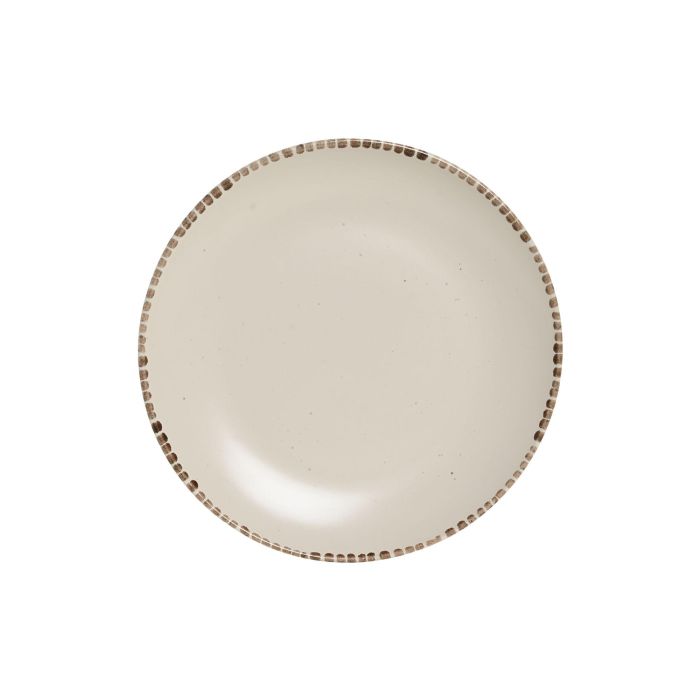 DKD Home Decor Plato Gres Beige 27 x 3 x 27 cm (6 Unidades)