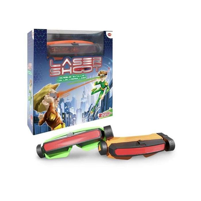 Bizak 64170002 Lasershoot Batalla Visión Láser, set 2 jugadores con máscara y 8m alcance 1