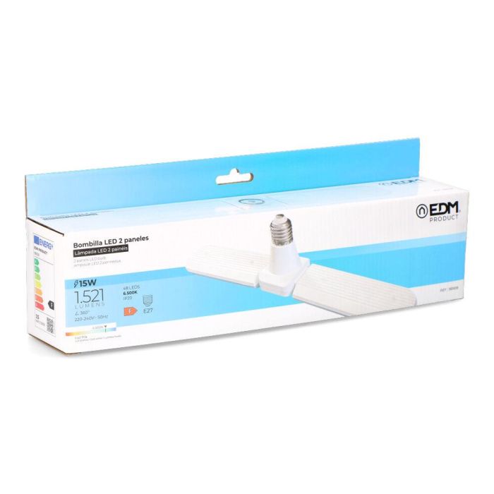 Edm Bombilla led multidireccional E27 15W 1521lm 6.500K luz fría 4 Edm Bombilla led multidireccional E27 15W 1521lm 6.500K luz fría 4