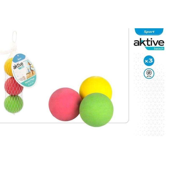 Pelotas de goma maciza para palas de playa 47 mm 2 Pelotas de goma maciza para palas de playa 47 mm 2