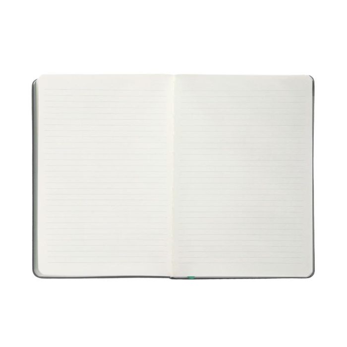 Cuaderno Con Gomilla Antartik Notes Tapa Dura A4 Hojas Rayas Gris Y Turquesa 100 Hojas 80 gr Fsc 7