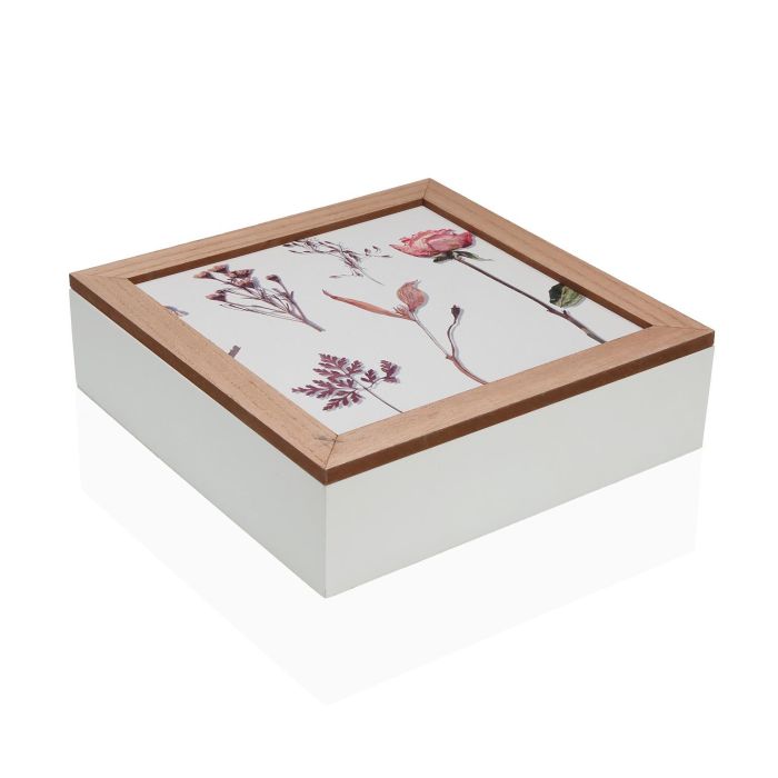 Caja Cuadrada Flores Secas Versa 24X7CM (2 Unidades) Caja Cuadrada Flores Secas Versa 24X7CM (2 Unidades)