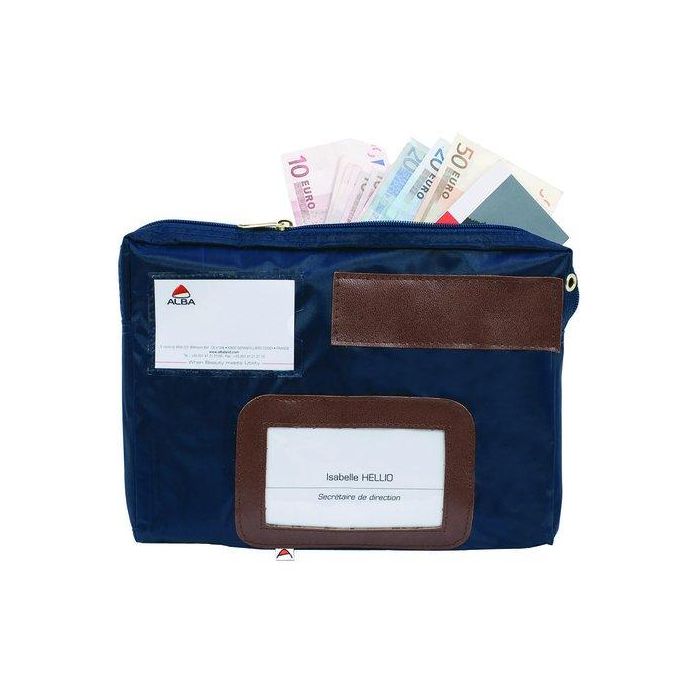 Archivo 2000 Bolsa de Correspondencia Alba, Nylon Impermeable, 40x270x185 mm, Azul