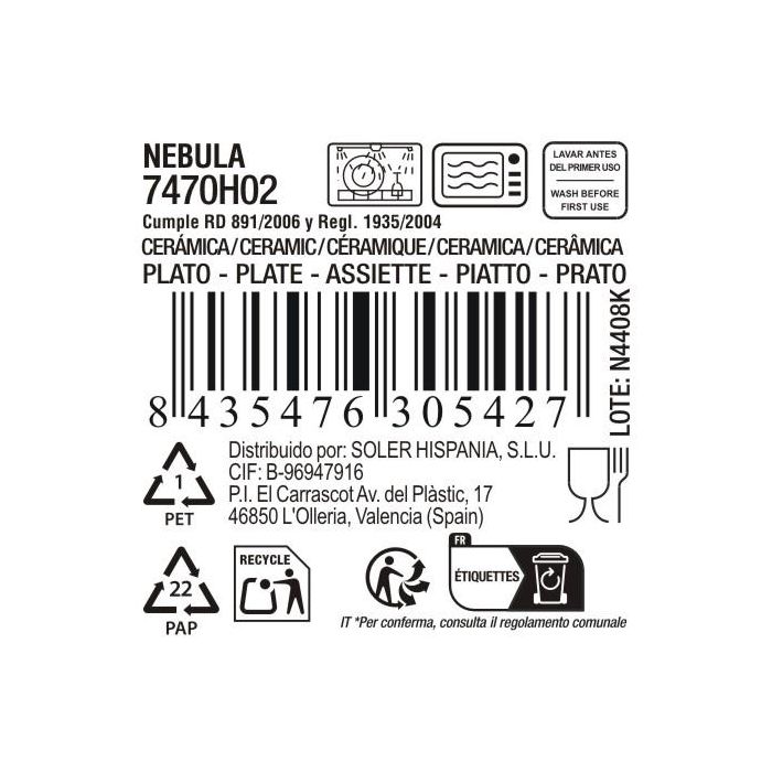 La Mediterranea Plato "Nebula" Ø27 cm 4