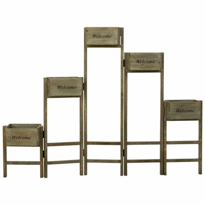 Soporte para Maceta Alexandra House Living Marrón Madera de Paulonia 15 x 90 x 124 cm 6 Soporte para Maceta Alexandra House Living Marrón Madera de Paulonia 15 x 90 x 124 cm 6