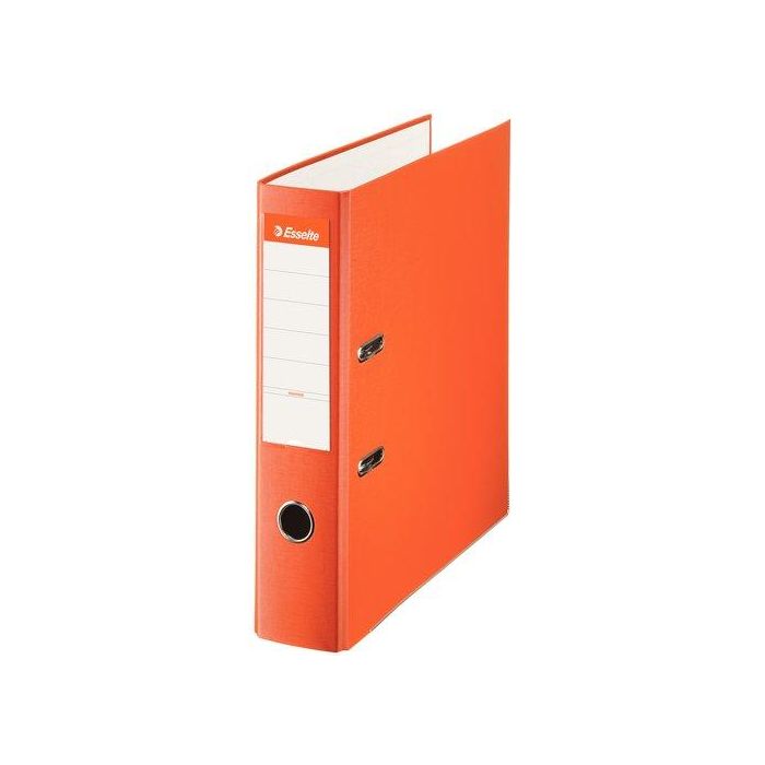 Archivador Palanca Esselte Plastico Forrado Con Rado A4 75Mm Naranja