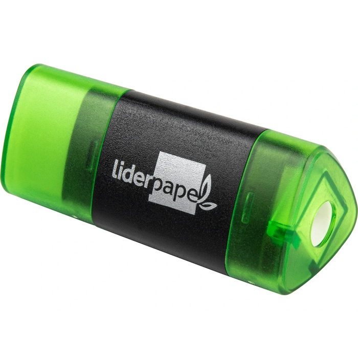 Liderpapel Goma de Borrar Triangular con Sacapuntas Ecológica sin PVC Colores Surtidos 8