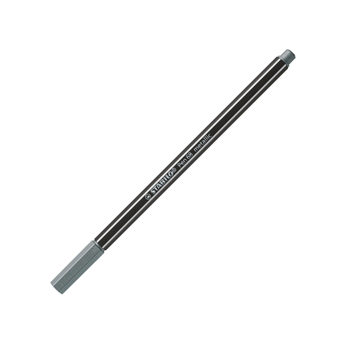 Stabilo Rotulador Pen 68 Metallic Plata Caja 10 Unidades 3