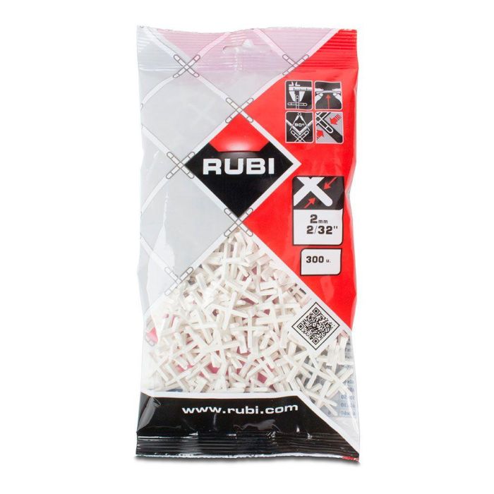 Rubi R2901 Crucetas Juntas 2mm Separador para Cerámica (300 Unidades) Alta Calidad