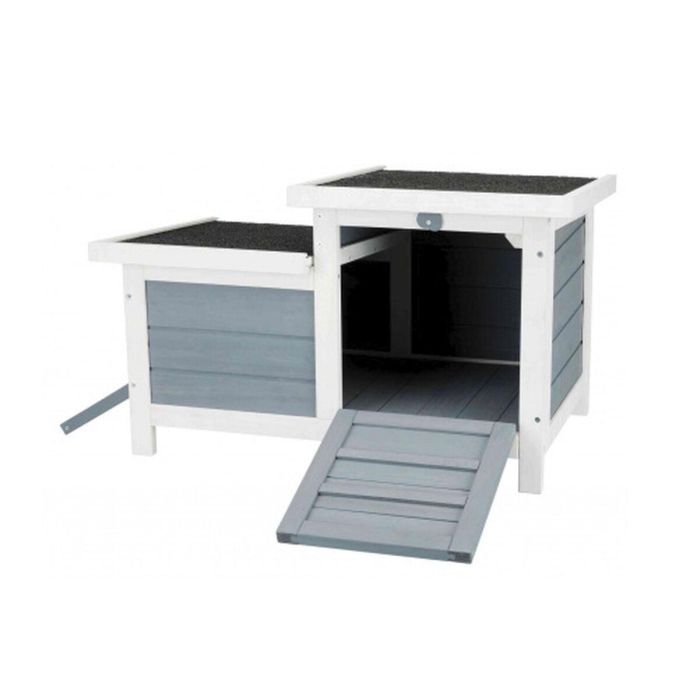 Caseta Trixie 62390 70 x 43 x 45 cm Conejo Madera Blanco/Gris 0 Caseta Trixie 62390 70 x 43 x 45 cm Conejo Madera Blanco/Gris 0