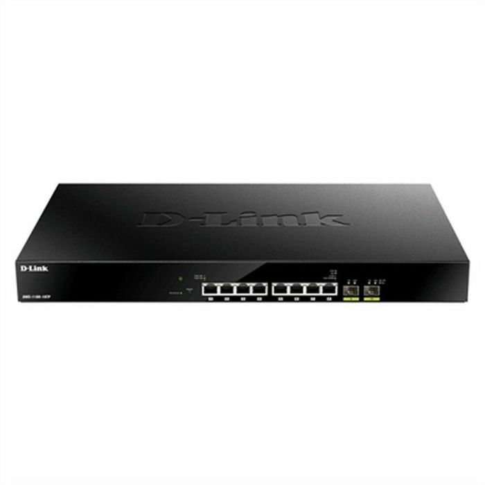 D-Link Switch Gestionado DMS-1100-10TP 10 Puertos 2.5G Ethernet, 8 Puertos PoE+, 2 SFP+, L2, QoS, VLAN, 80 Gbit/s