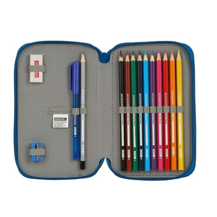 Blackfit8 Plumier Doble Pqño Oxford 28 Pcs Poliéster 600D Azul Oscuro 5 Blackfit8 Plumier Doble Pqño Oxford 28 Pcs Poliéster 600D Azul Oscuro 5