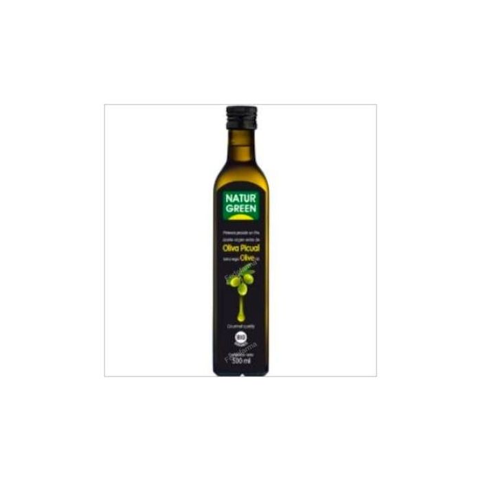NATURGREEN Aceite de Oliva Virgen Extra Picual 1ª Presión en Frío Ecológico 500ml Bio