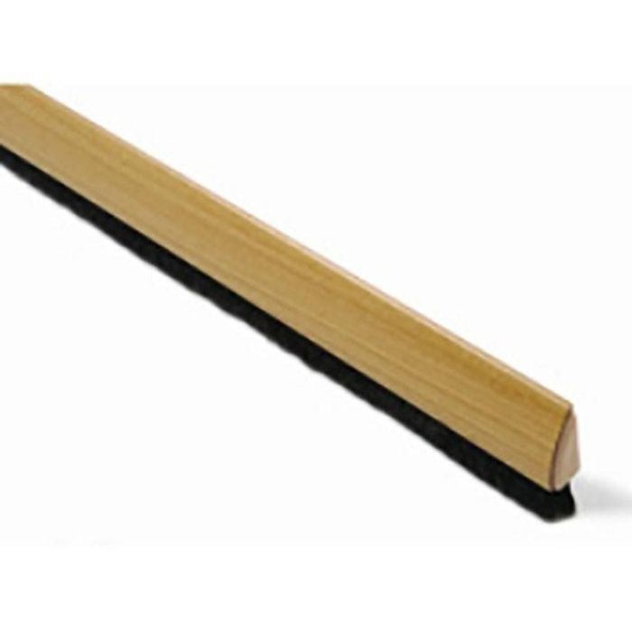 BRINOX Burlete Adhesivo Curvado de Pelo, 100 cm, Color Pino, de Sobreponer