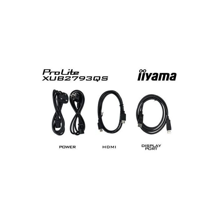 iiyama ProLite XU2793QS-B6 pantalla para PC 68,6 cm (27") 2560 x 1440 Pixeles 2K Ultra HD LED Negro 12