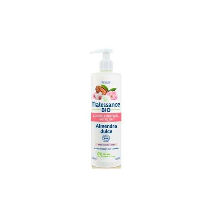 NATESSANCE Loción Corporal Almendra Nutritiva Bio 400ml para Piel Normal a Seca, Confort y Suavidad