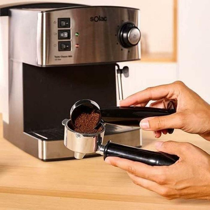 Cafetera Express de Brazo Solac CE4483 Plateado 16 L 1 Cafetera Express de Brazo Solac CE4483 Plateado 16 L 1