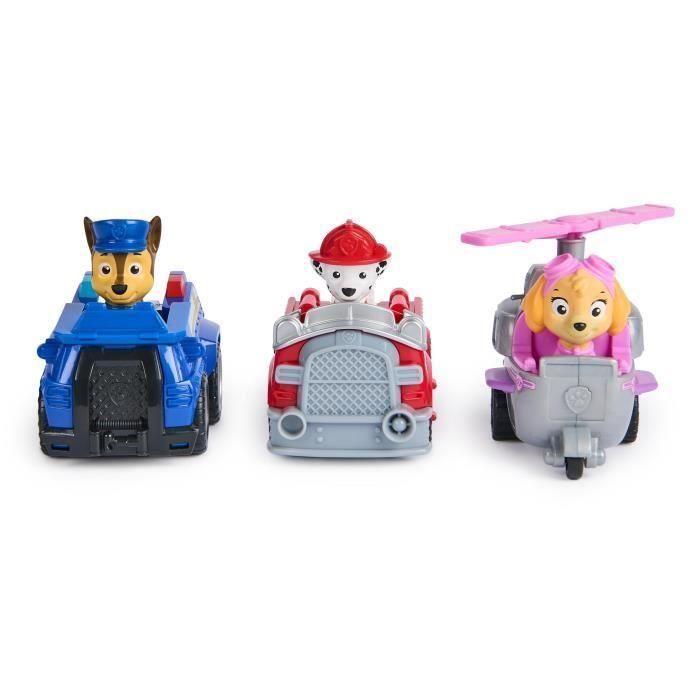 Spin Master SPI681147024854 Pack de 3 Vehículos de Fricción Retro Paw Patrol 1