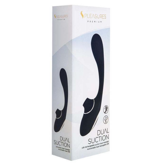 Succionador de Clítoris S Pleasures Negro 3 Succionador de Clítoris S Pleasures Negro 3