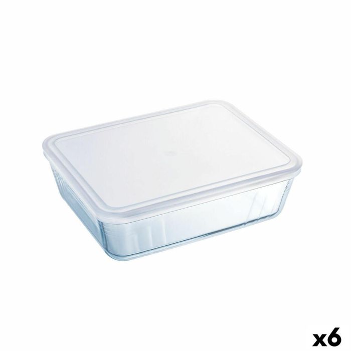Fiambrera Rectangular con Tapa Pyrex Cook & Freeze 25 x 20 cm Transparente Silicona Vidrio 2,6 L (6 Unidades) 0 Fiambrera Rectangular con Tapa Pyrex Cook & Freeze 25 x 20 cm Transparente Silicona Vidrio 2,6 L (6 Unidades) 0