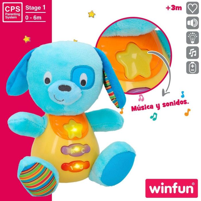 Peluche con Sonido Winfun Perro 15,5 x 16,5 x 11,5 cm (6 Unidades) 4