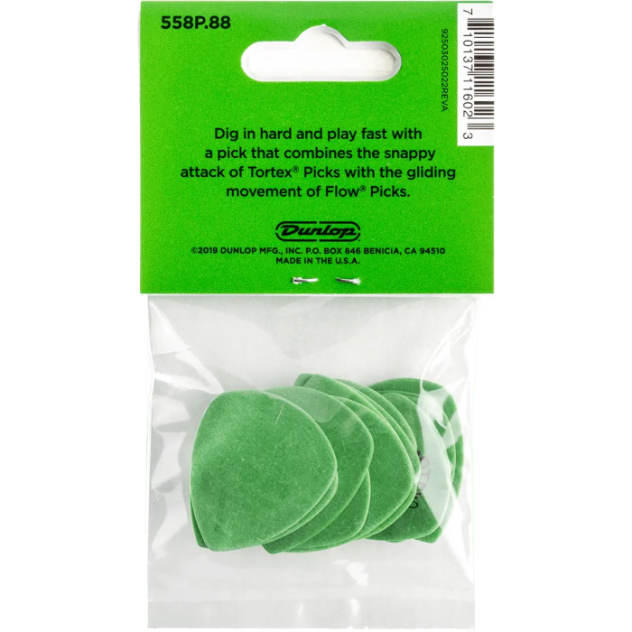Dunlop Pack 12 Púas Tortex Flow 0,88 Mm 4