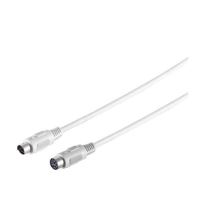 MicroConnect IBM050 Extensión Cable PS/2 MD6 Macho/Hembra (M/H) para Teclado/Ratón 1.8m Calidad Premium