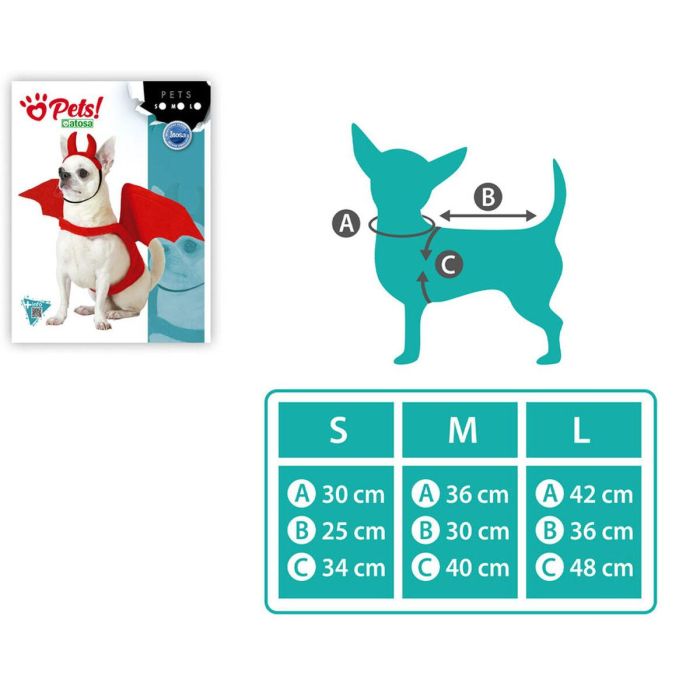 Disfraz para Perro Demonio Talla M 2