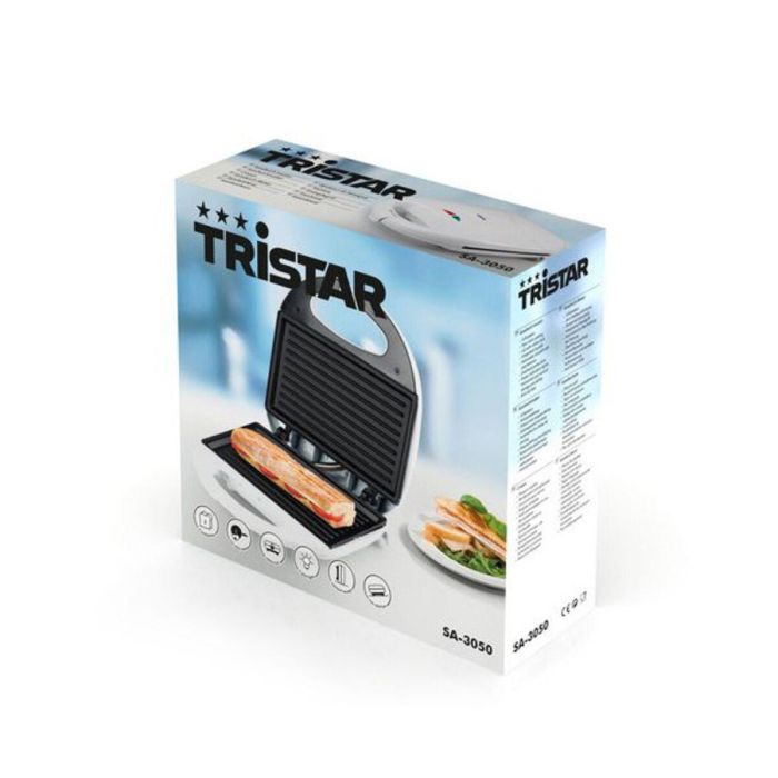 Sandwichera Tristar SA-3050 750W Blanco Negro 750 W 1 Sandwichera Tristar SA-3050 750W Blanco Negro 750 W 1