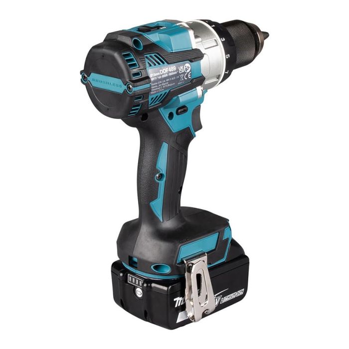 Makita DDF489Z Destornillador Eléctrico Sin Escobillas, 18V, 73 Nm, Mango de Pistola, Ideal para Acero y Madera 12