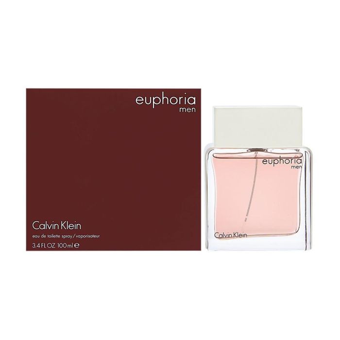 Calvin Klein Euphoria Men Eau de Toilette Vaporizador 100 ml para Hombre, Fragancia Masculina Amaderada Aromática con Jengibre y Ámbar