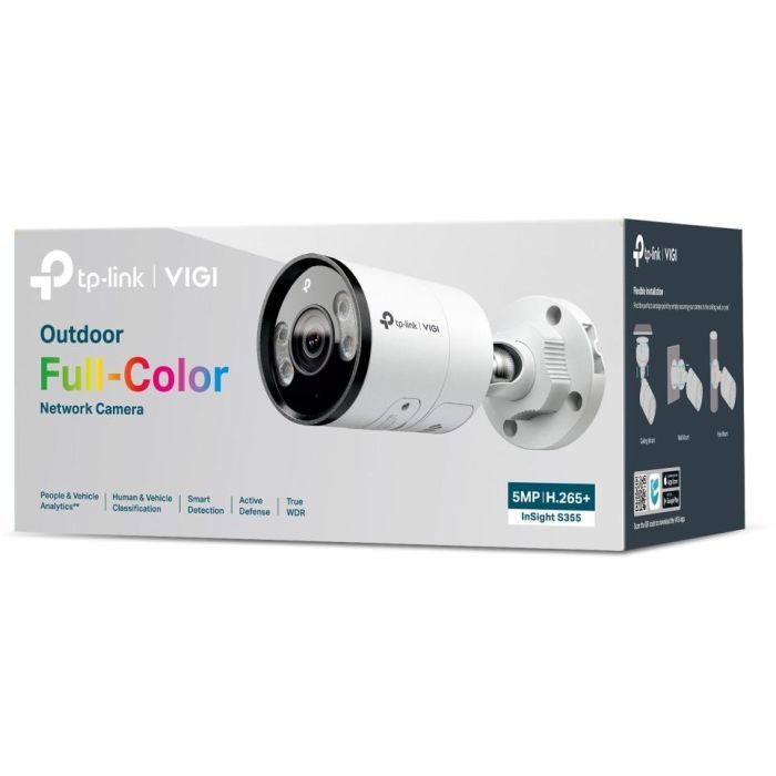 TP-Link Omada InSight S355 Cámara IP Bullet Exterior 5MP 4mm PoE IP67 Visión Nocturna 2 vías 3