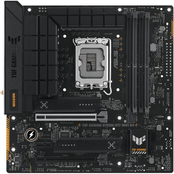 ASUS TUF B760M-PLUS GAMING BTF Placa Base Intel LGA 1700 mATX DDR4, Wi-Fi 6, 2.5 Gb Ethernet, PCIe 5.0, 128GB RAM