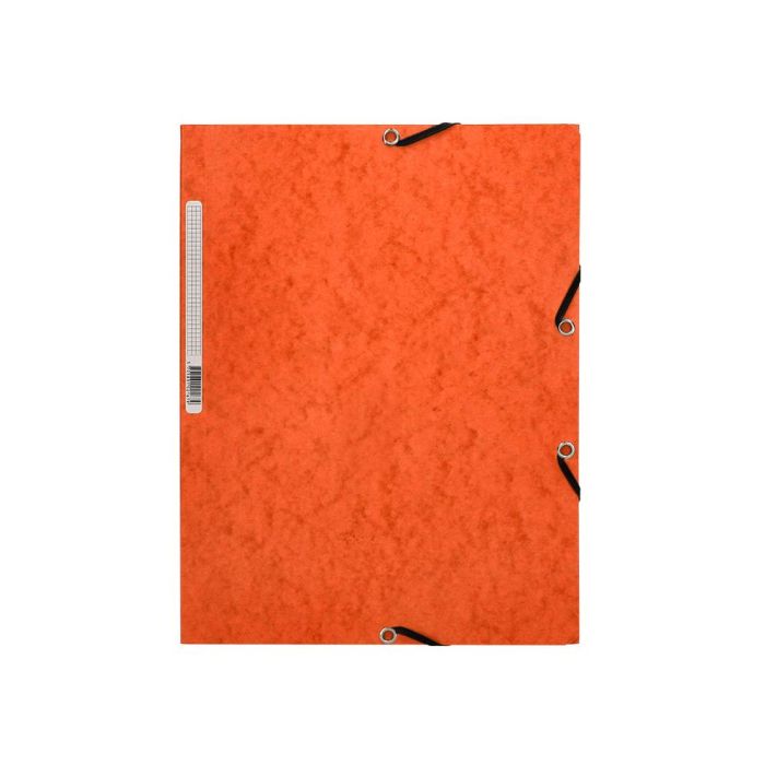 Carpeta Q-Connect Gomas Kf02170 Carton Simil-Prespan Solapas 320x243 mm Naranja 2