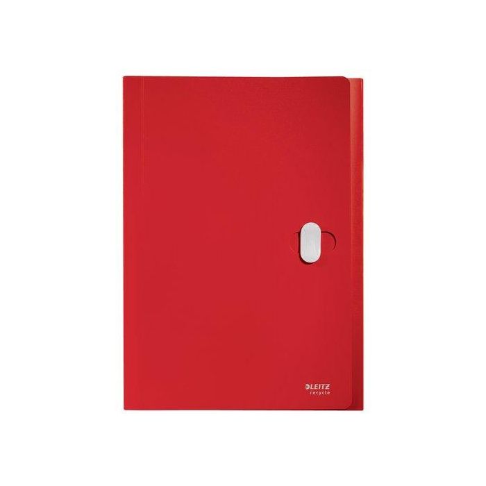 Leitz Recycle Clasificador Fuelle Polipropileno 80% Reciclado 5+1 Compartimentos DIN A4 Rojo