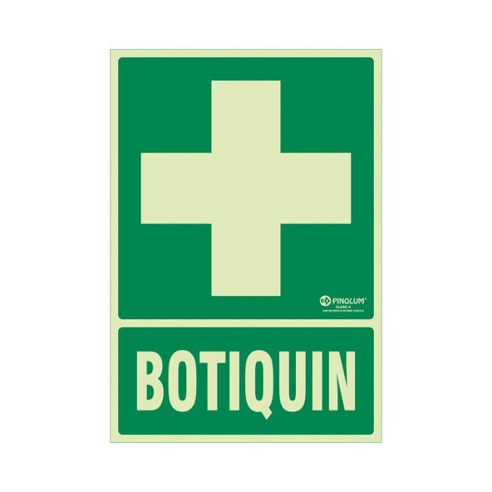Duver 929 Señal de Emergencia Botiquín Fotoluminiscente Plástico 297x210 mm
