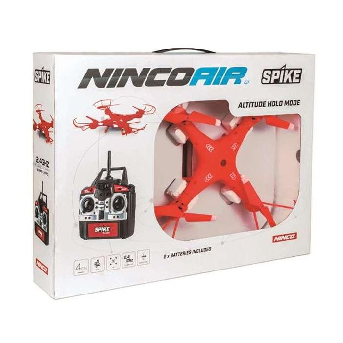 Dron radio control nincoair spike doble bateria para mayor autonomia 32x32x7 cm Dron radio control nincoair spike doble bateria para mayor autonomia 32x32x7 cm